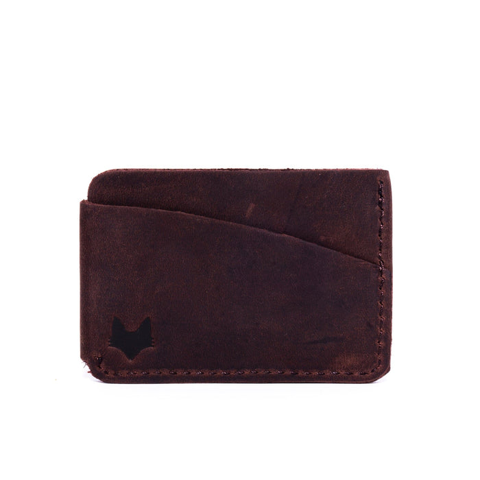 card holder chocolate mr fox leather accesories