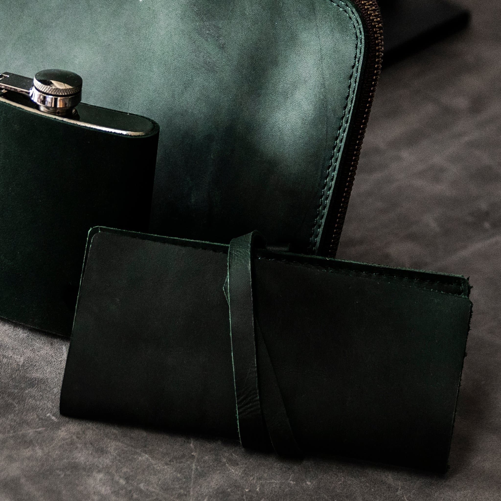 black leather tobacco pouch Genuine Zip - The Leather Emporiumn Small Leather Tobacco Pouch: Mini
